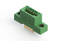 345 Series 0.100 x 0.150 Inch (in) Pitch Card Edge Connector with 10 P.C. Tail Contacts (345-010-520-208) - 