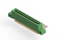 345 Series 0.100 x 0.150 Inch (in) Pitch Card Edge Connector with 42 90 Degree Bend (Code 541 Contacts) (345-042-559-212) - 