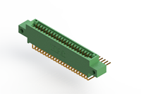 345 Series 0.100 Inch (in) Pitch Card Edge Connector with 44 90 Degree Bend (Code 541 Contacts) (345-044-559-812) - 