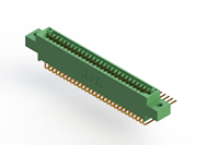 345 Series 0.100 x 0.150 Inch (in) Pitch Card Edge Connector with 56 90 Degree Bend (Code 541 Contacts) (345-056-559-802) - 