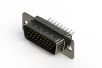 637 Series Vertical High Density D-Sub Connector with 26 Machined Pin Type Contacts (637-026-230-041) - 