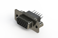 638 Series Vertical High Density D-Sub Connector with 15 Machined Pin Type Contacts (638-015-231-059) - 