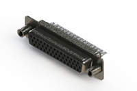 638 Series Vertical High Density D-Sub Connector with 44 Machined Pin Type Contacts (638-044-232-048) - 