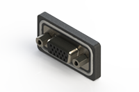 638W Series Waterproof High Density D-Sub Connector with 15 Machined Socket Type Contacts (638-W15-222-012) - 