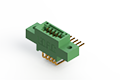 345 Series 0.100 x 0.150 Inch (in) Pitch Card Edge Connector with 10 90 Degree Bend (Code 541 Contacts) (345-010-559-802) - 