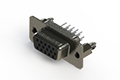 638 Series Vertical High Density D-Sub Connector with 15 Machined Pin Type Contacts (638-015-230-046) - 
