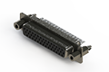 638 Series Vertical High Density D-Sub Connector with 44 Machined Pin Type Contacts (638-044-232-047) - 