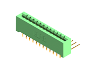 337 Series Card Edge Connector with 24 90 Degree Bend (Code 541 Contacts) (337-024-559-201) - 