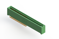 345 Series 0.100 x 0.150 Inch (in) Pitch Card Edge Connector with 32 90 Degree Bend (Code 541 Contacts) (345-032-559-201) - 