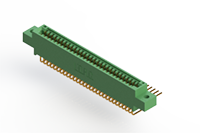 345 Series 0.100 x 0.150 Inch (in) Pitch Card Edge Connector with 58 90 Degree Bend (Code 541 Contacts) (345-058-559-802) - 