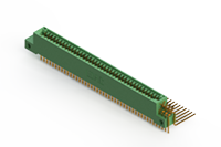 345 Series 0.100 x 0.150 Inch (in) Pitch Card Edge Connector with 88 90 Degree Bend (Code 541 Contacts) (345-088-559-212) - 