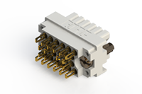516 Series 0.245 Inch (in) Contact Tail Length Rack and Panel Connector (516-020-500-402) - 