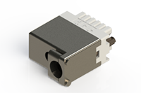 516 Series 0.245 Inch (in) Contact Tail Length Rack and Panel Connector with Top Entry Metal Cover (516-020-500-462) - 