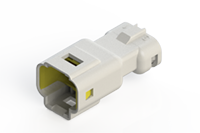 560 Series Wire to Wire Waterproof In-Line Male Connector with 3 Contact Spaces (560-003-000-111) - 