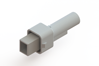 568 Series Wire to Wire Waterproof In-Line Male Connector with 1 Contact Spaces (568-001-000-100) - 