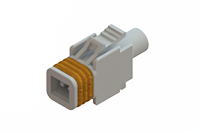 572 Series Wire to Wire Waterproof In-Line Female Connector with 1 Contact Spaces (572-001-000-200) - 
