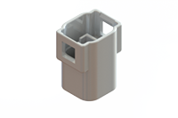 572 Series Wire to Board Waterproof In-Line Male Connector with 1 Board Mount Contacts (572-001-420-101) - 
