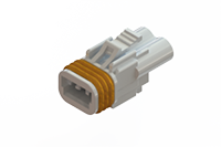 572 Series Wire to Wire Waterproof In-Line Female Connector with 2 Contact Spaces (572-002-000-200) - 