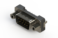627 Series Vertical Plastic Body D-Sub Connector with 9 Pin Type Contacts (627-009-220-017) - 