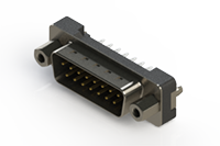 627 Series Vertical Plastic Body D-Sub Connector with 15 Pin Type Contacts (627-015-226-017) - 