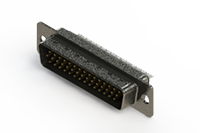 637 Series Vertical High Density D-Sub Connector with 44 Machined Pin Type Contacts (637-044-232-041) - 