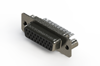638 Series Vertical High Density D-Sub Connector with 26 Machined Pin Type Contacts (638-026-232-069) - 