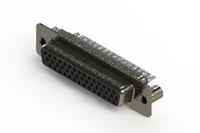 638 Series Vertical High Density D-Sub Connector with 44 Machined Pin Type Contacts (638-044-232-049) - 