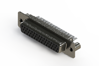 638 Series Vertical High Density D-Sub Connector with 44 Machined Pin Type Contacts (638-044-232-069) - 