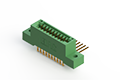 345 Series 0.100 x 0.150 Inch (in) Pitch Card Edge Connector with 20 90 Degree Bend (Code 541 Contacts) (345-020-559-202) - 