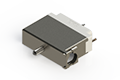 516 Series 0.245 Inch (in) Contact Tail Length Rack and Panel Connector with Side Entry Metal Cover (516-056-500-351) - 