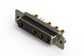 628C Series Vertical Combo D-Sub Connector with 4 Number of Power Contacts (628-9W4-224-3N2) - 